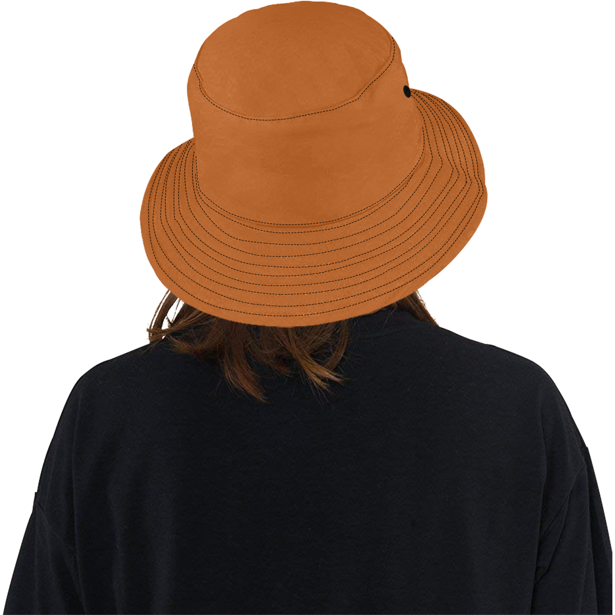 Raucous Rose Orange Solid Color All Over Print Bucket Hat