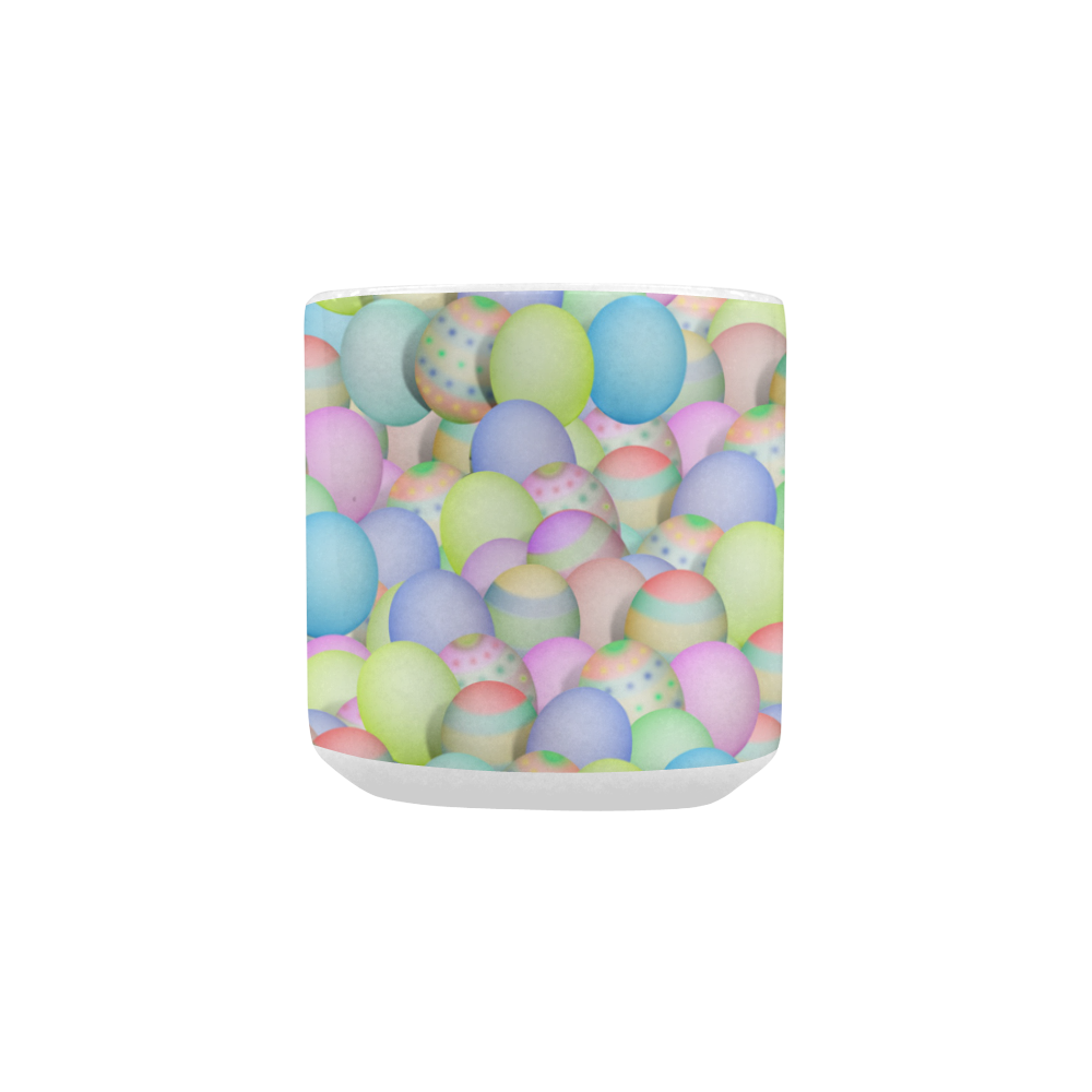 Pastel Colored Easter Eggs Heart-shaped Morphing Mug