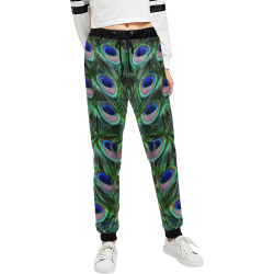 Peacock Feathers Unisex All Over Print Sweatpants (Model L11)