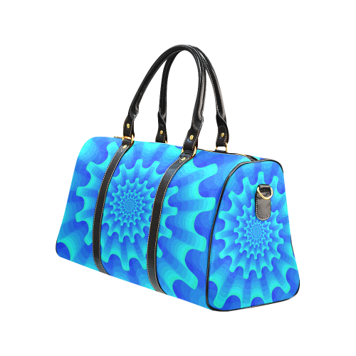 Blue shell spiral New Waterproof Travel Bag/Large (Model 1639)