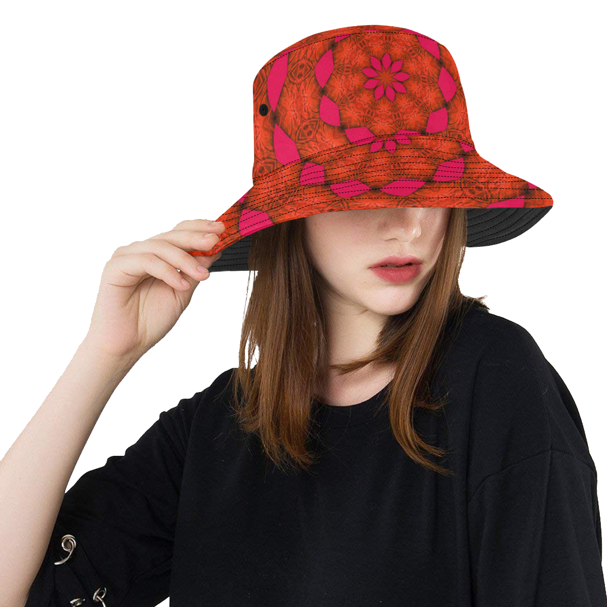 Atomic Pink All Over Print Bucket Hat