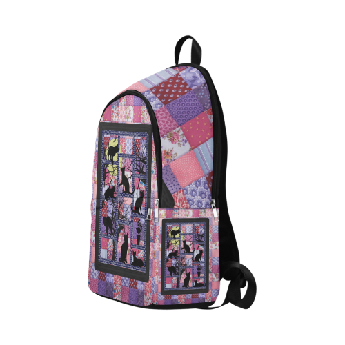 Cats in the Night Fabric Backpack for Adult (Model 1659)