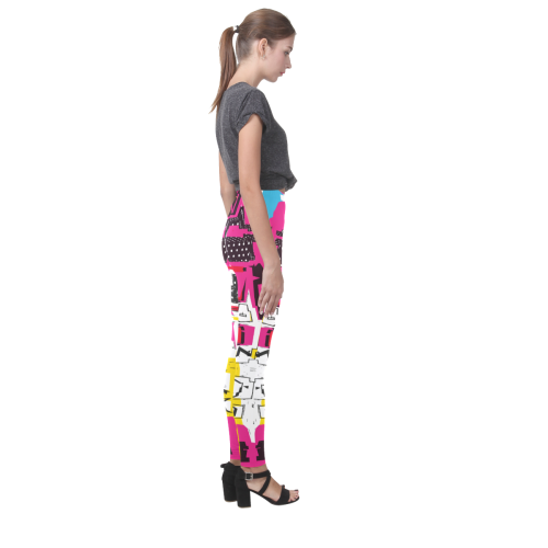 Distorted shapes Cassandra Women's Leggings (Model L01)