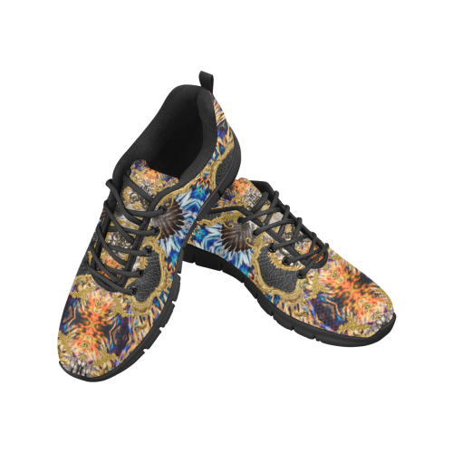 Luxury Abstract Design Women's Breathable Running Shoes/Large (Model 055)