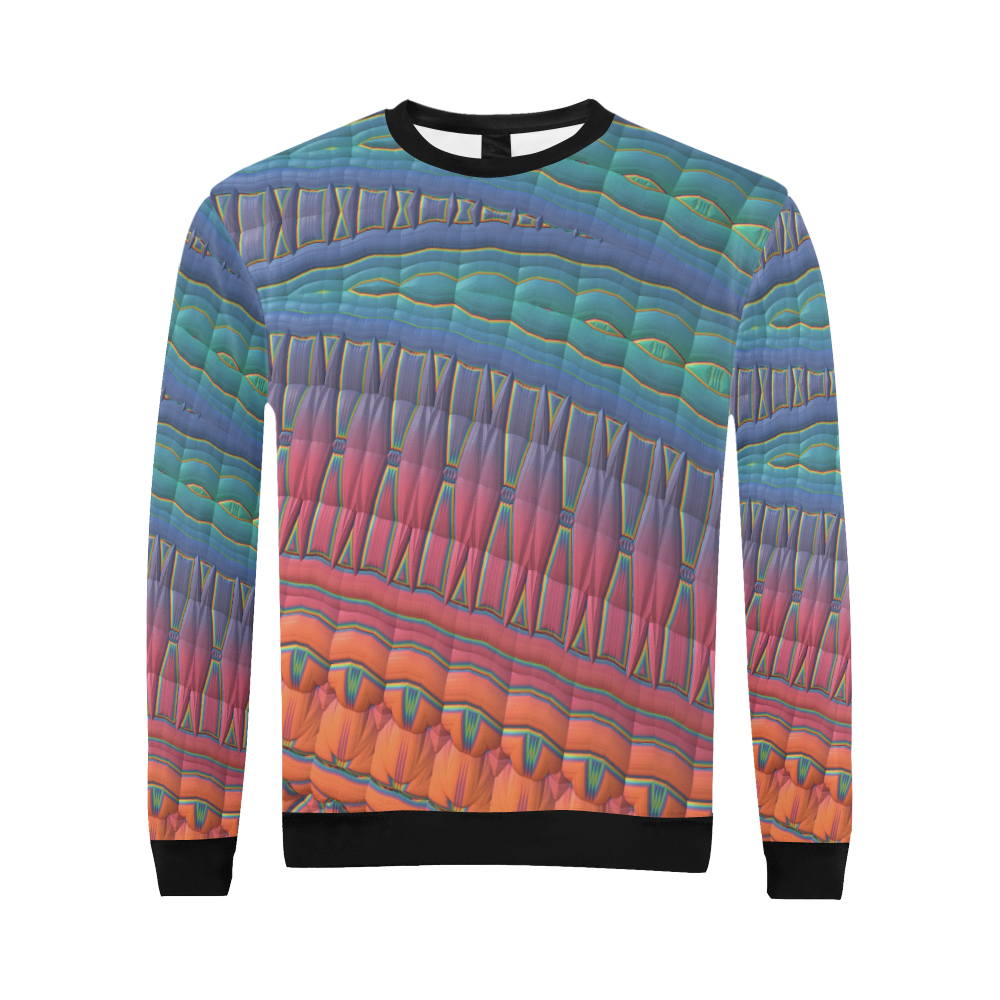 In My Tribe All Over Print Crewneck Sweatshirt for Men/Large (Model H18)