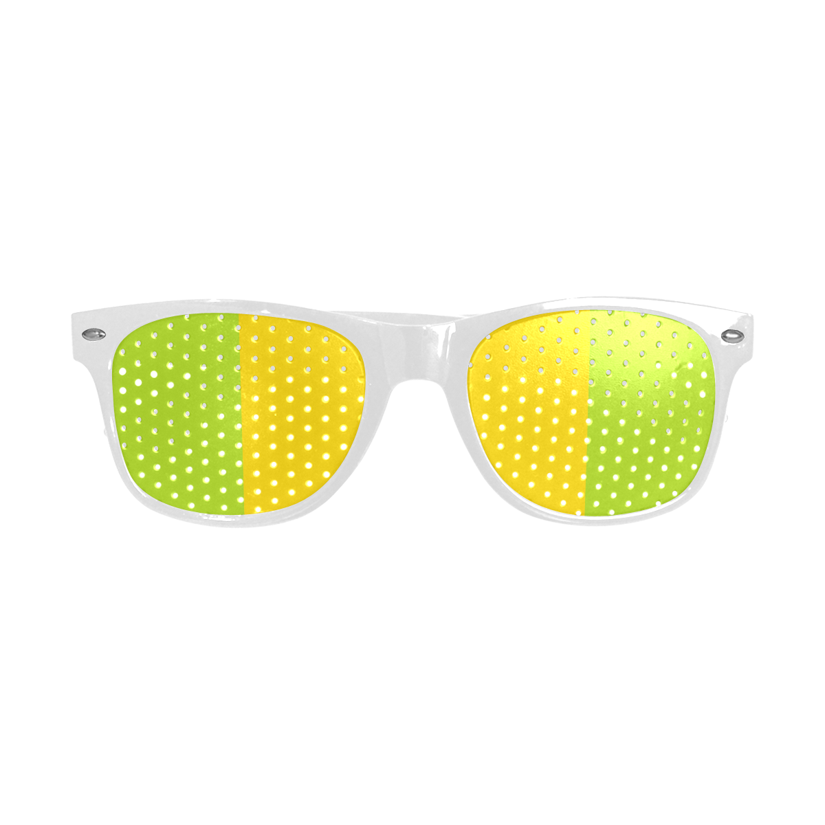 Only two Colors: Sun Yellow - Spring Green Custom Goggles (Perforated Lenses)