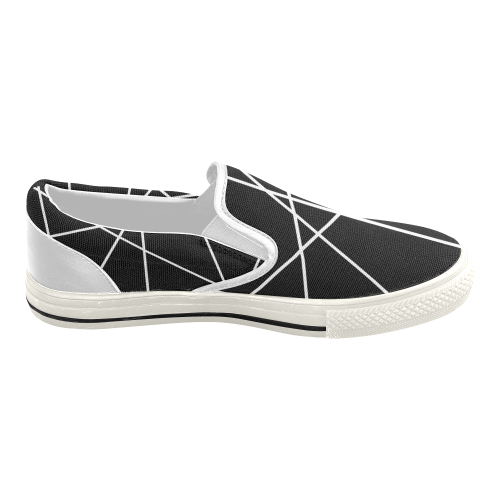 Lineas-Blancas Women's Slip-on Canvas Shoes (Model 019)