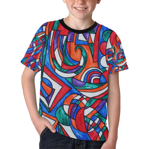 Good Vibes Kids' All Over Print T-shirt (Model T65)