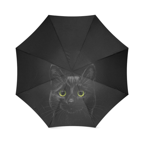 Black Cat Foldable Umbrella (Model U01)