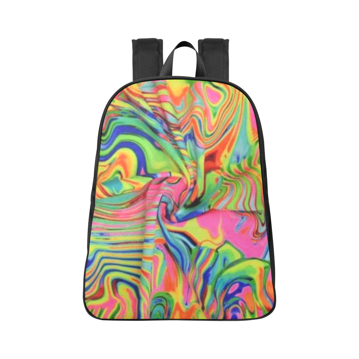 Hippie Vibe Fabric School Backpack (Model 1682) (Large)