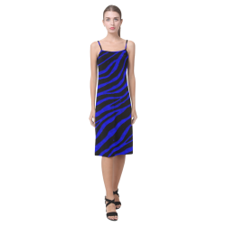 Ripped SpaceTime Stripes - Blue Alcestis Slip Dress (Model D05)