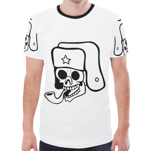 skull-3215070_1280 New All Over Print T-shirt for Men (Model T45)