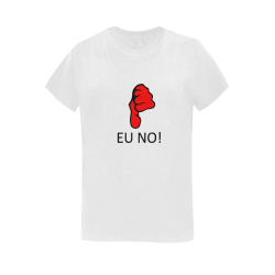 EU NO Women's T-Shirt in USA Size (Two Sides Printing)