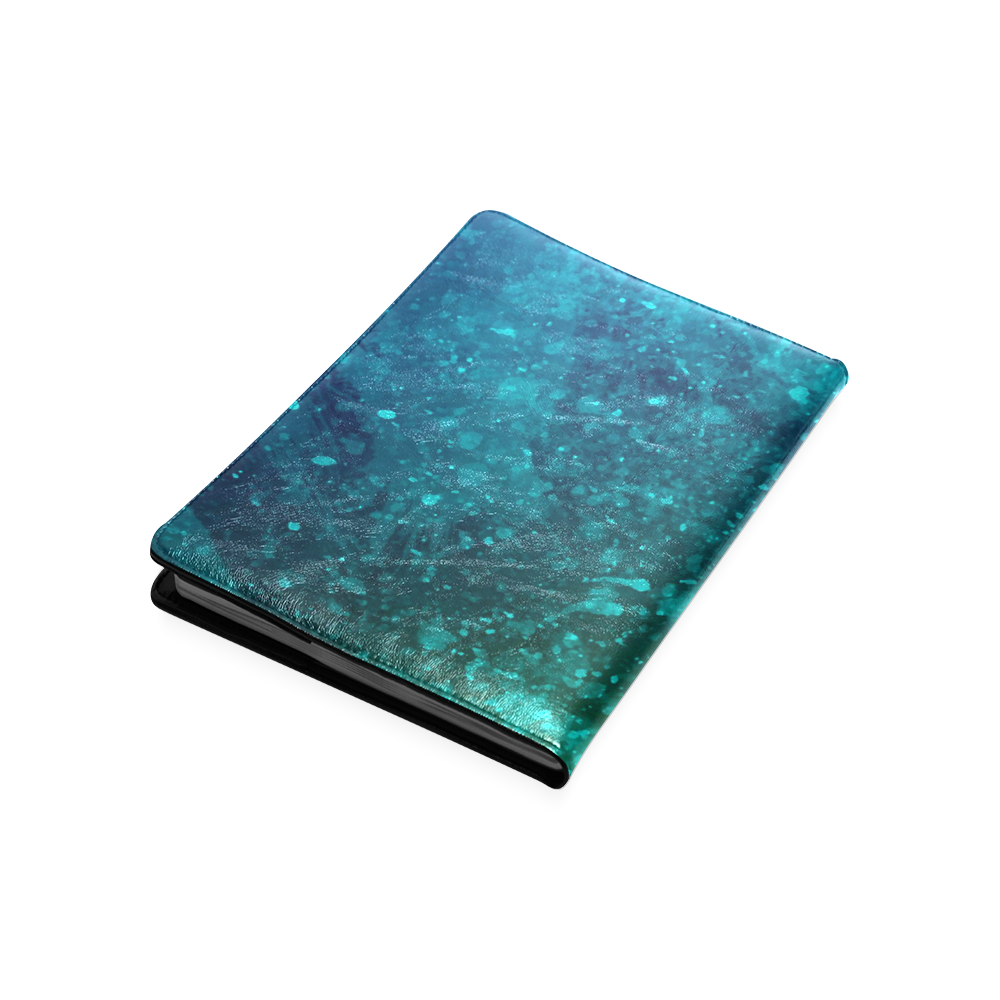 Blue and Green Abstract Custom NoteBook B5