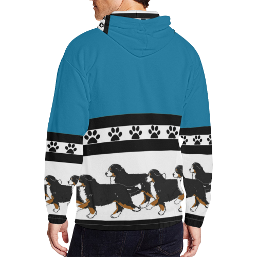 best berner  zip hoodie All Over Print Full Zip Hoodie for Men (Model H14)