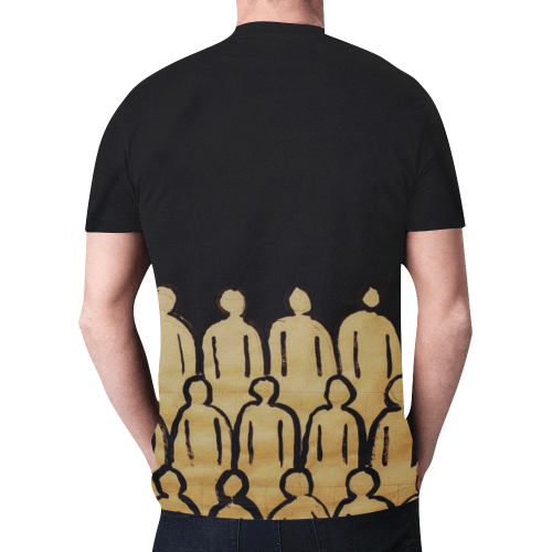 crowd trans New All Over Print T-shirt for Men (Model T45)