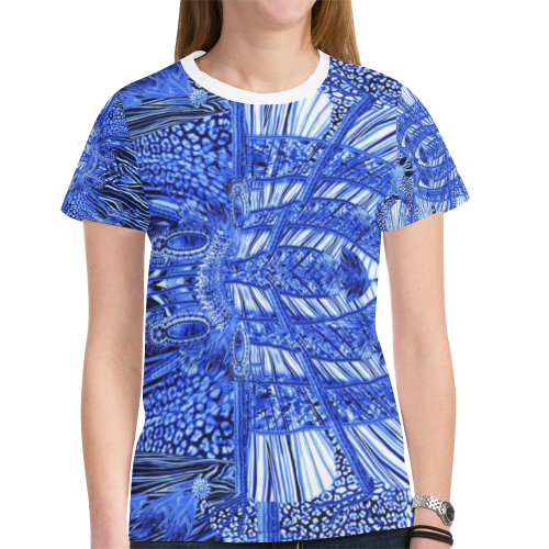 panther New All Over Print T-shirt for Women (Model T45)