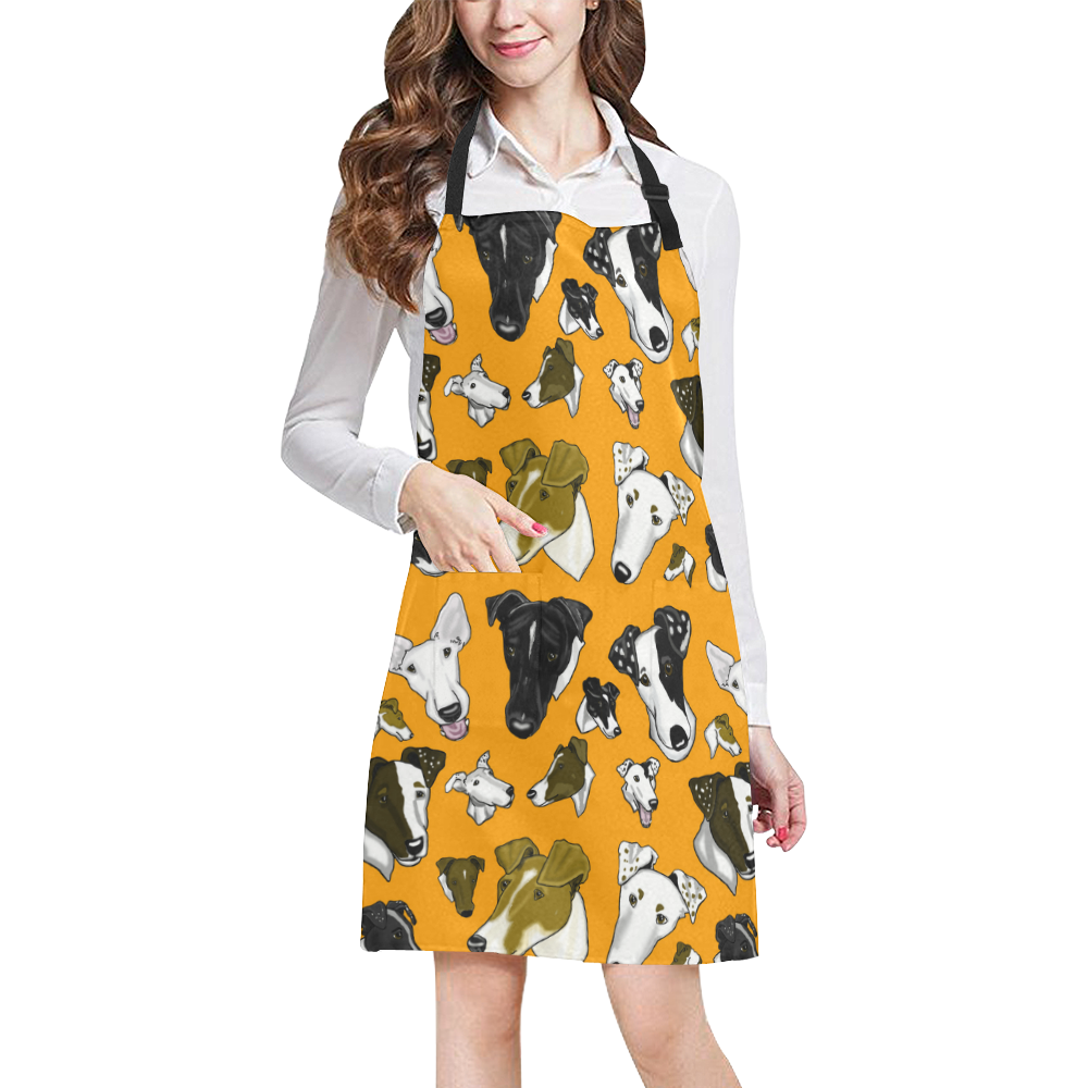 smooth fox terrier orange All Over Print Apron