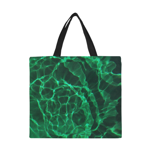 The Green Dive All Over Print Canvas Tote Bag/Large (Model 1699)
