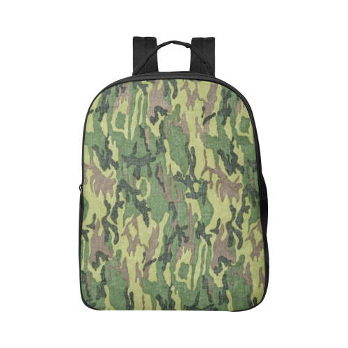 Military Camo Green Woodland Camouflage Popular Fabric Backpack (Model 1683)
