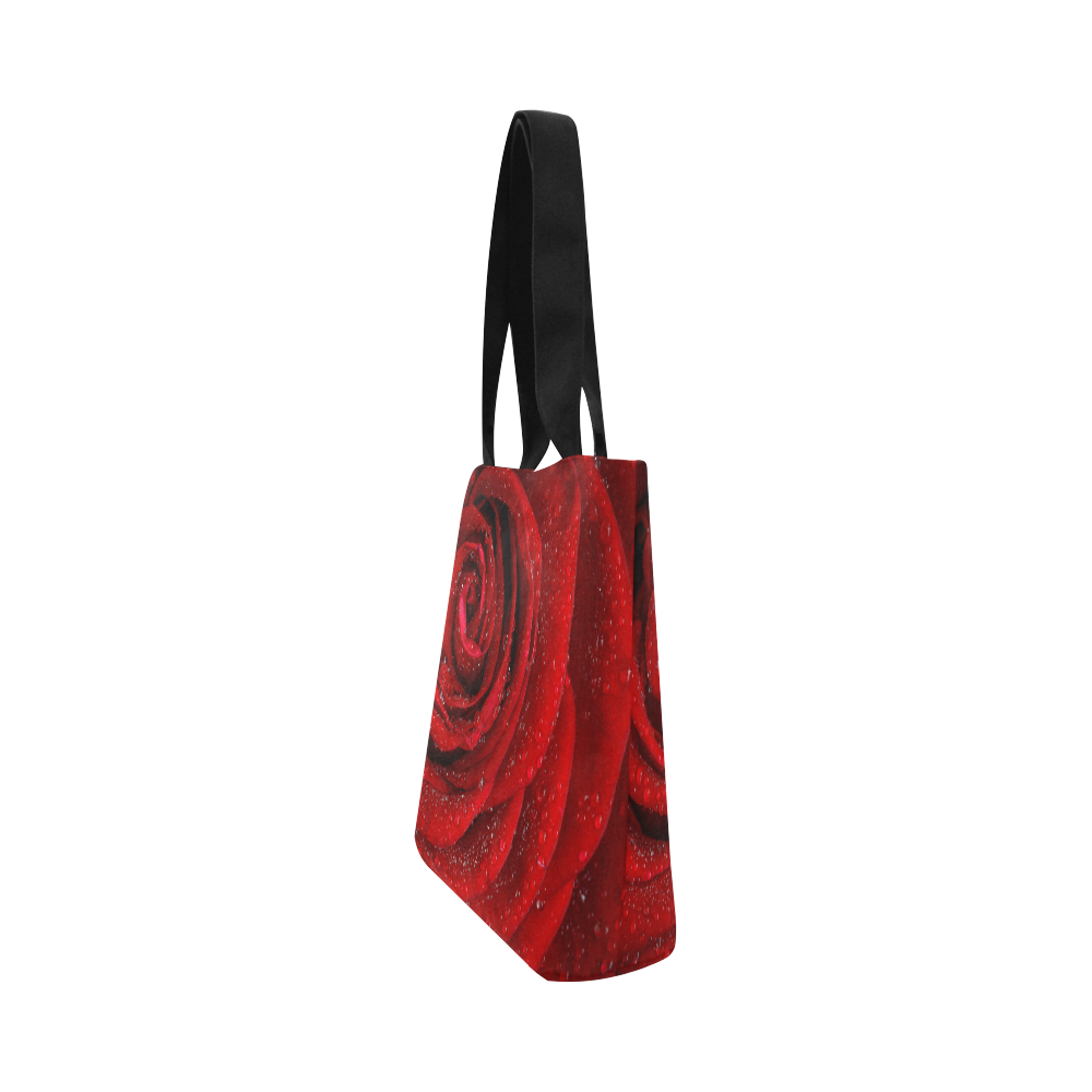 Red rosa Canvas Tote Bag (Model 1657)
