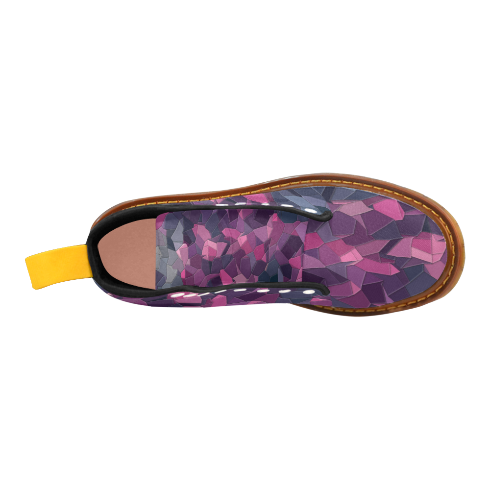 purple pink magenta mosaic #purple Martin Boots For Women Model 1203H