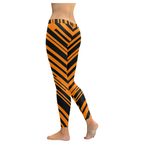 tiger Women's Low Rise Leggings (Invisible Stitch) (Model L05)