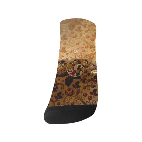 Wonderful decorative floral design Men's Ankle Socks