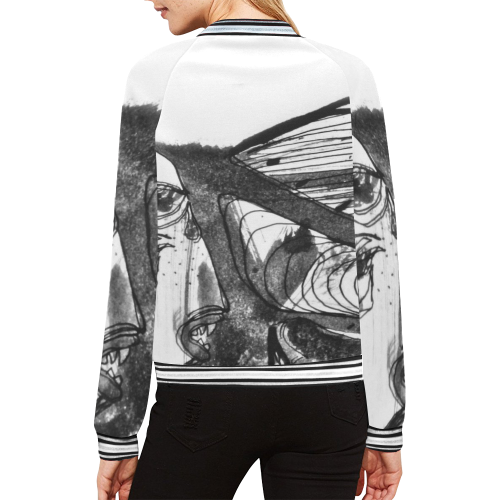 humanity glimpse All Over Print Bomber Jacket for Women (Model H21)