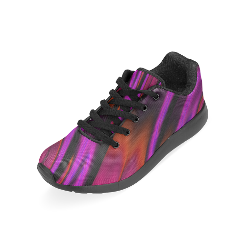 Sunset Waterfall Reflections Abstract Fractal Men’s Running Shoes (Model 020)