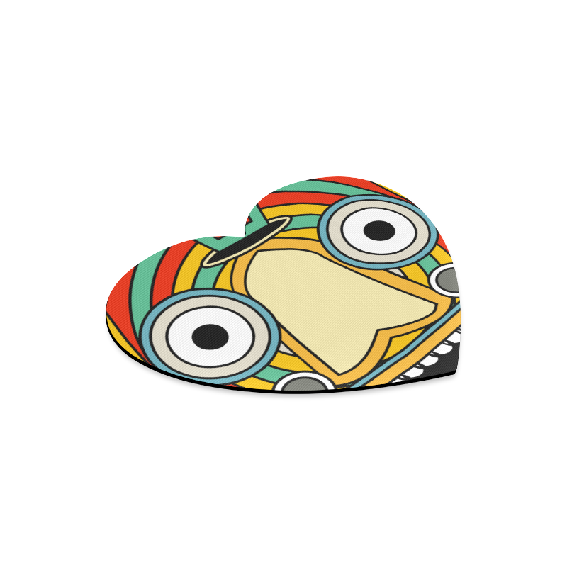 indian tribal Heart-shaped Mousepad