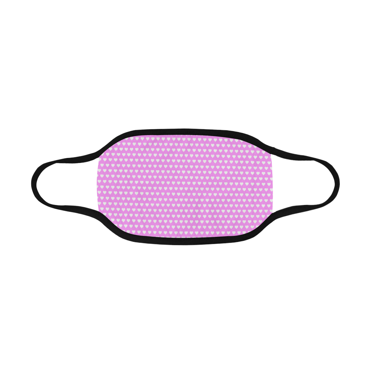 Pretty Pink Hearts Mouth Mask