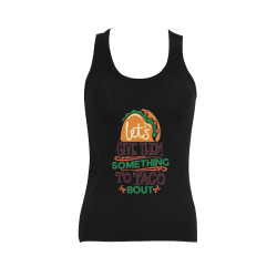 Lets Give Them Something To Taco Bout Women's Shoulder-Free Tank Top (Model T35)