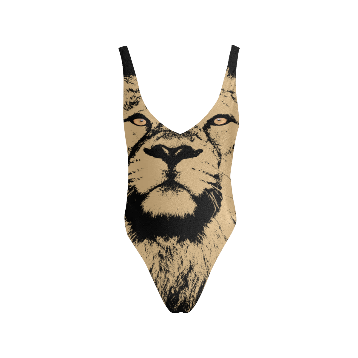 LION BIG CAT SEXY Sexy Low Back One-Piece Swimsuit (Model S09)