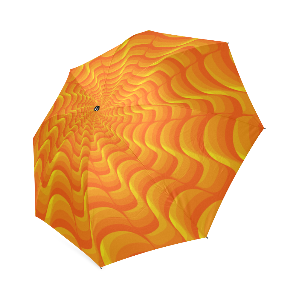 Orange vortex Foldable Umbrella (Model U01)