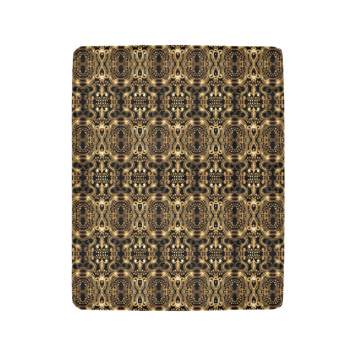 Luxurious gold pattern Ultra-Soft Micro Fleece Blanket 40"x50"