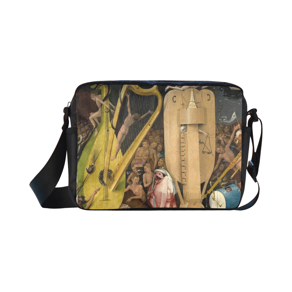 Hieronymus Bosch-The Garden of Earthly Delights (m Classic Cross-body Nylon Bags (Model 1632)