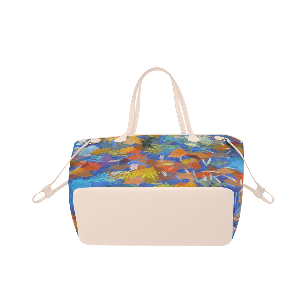 Colorful paint strokes Clover Canvas Tote Bag (Model 1661)