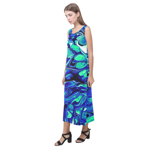 bluegreen2 Phaedra Sleeveless Open Fork Long Dress (Model D08)