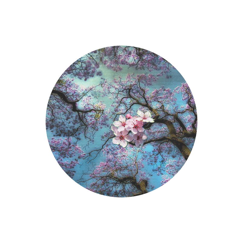 Cherry blossomL Round Mousepad