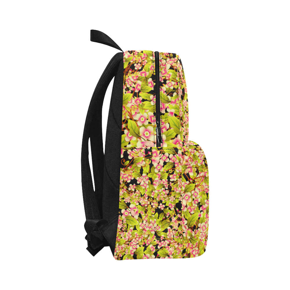 Flower Pattern Unisex Classic Backpack (Model 1673)