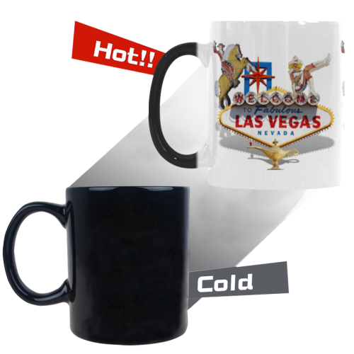 Las Vegas Welcome Sign Custom Morphing Mug (11oz)