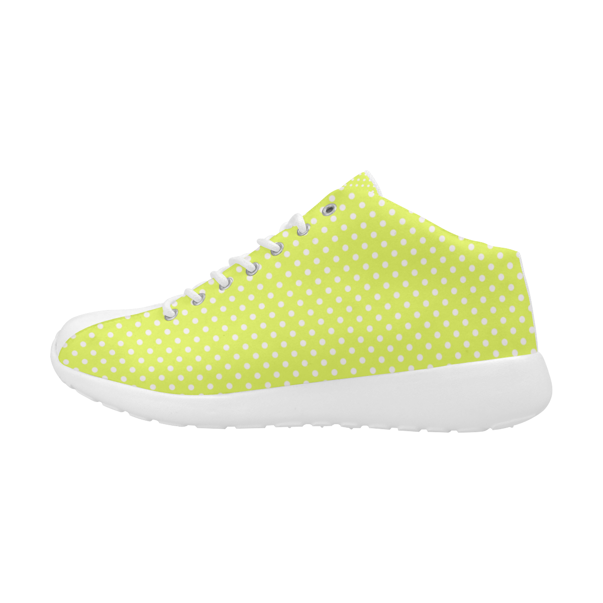 Yellow polka dots Women's Basketball Training Shoes (Model 47502)