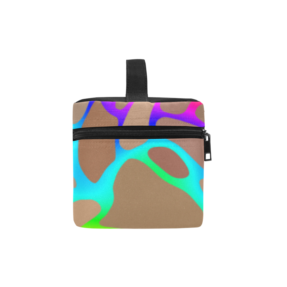 Colorful wavy shapes Cosmetic Bag/Large (Model 1658)