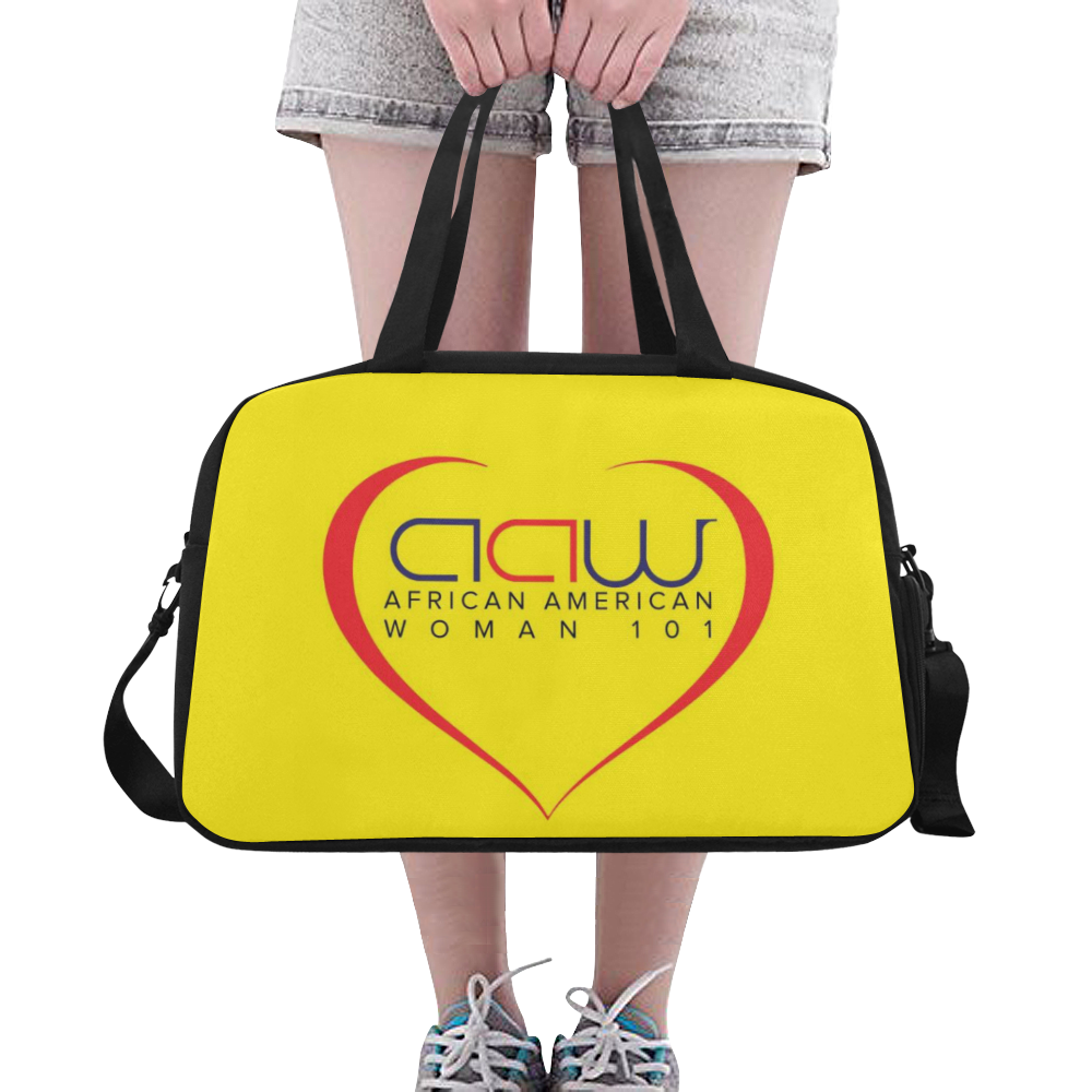 AAW101 Her Over Night Bag Yellow Fitness Handbag (Model 1671)