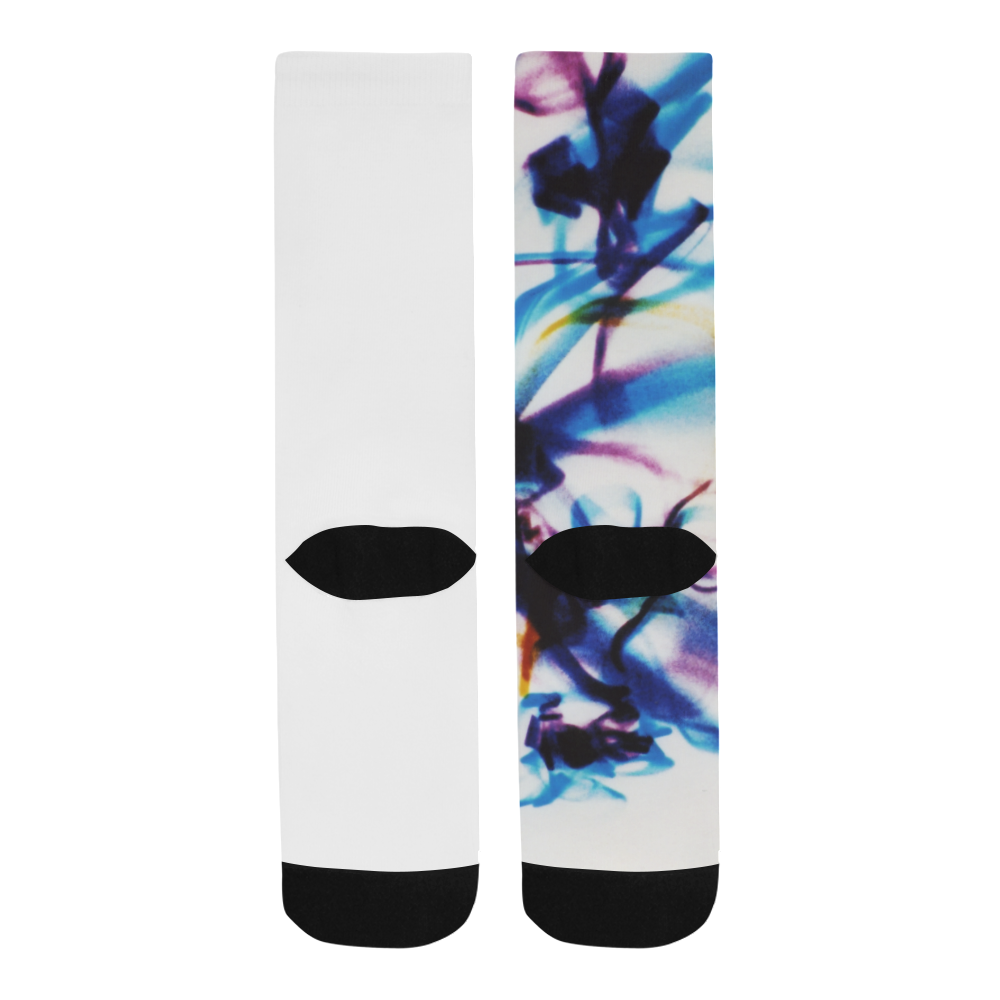 Abstract Photographic Drawing Trouser Socks
