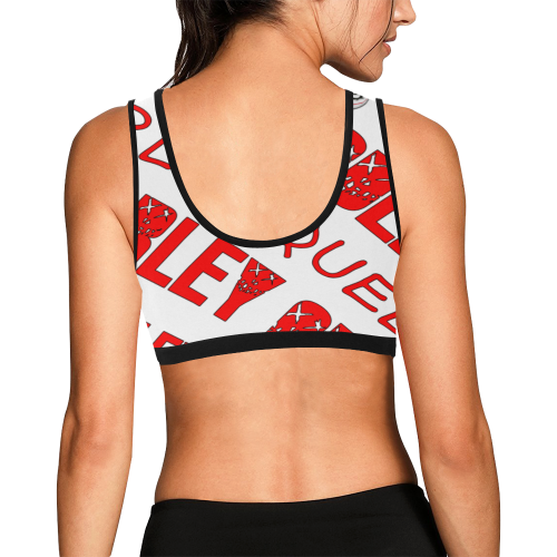 Twisted Harley Queen Women's All Over Print Sports Bra (Model T52)