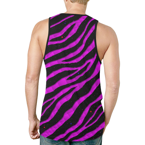 Ripped SpaceTime Stripes - Pink New All Over Print Tank Top for Men (Model T46)