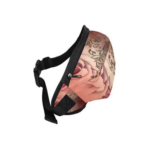 Wonderful roses with floral elements Fanny Pack/Large (Model 1676)