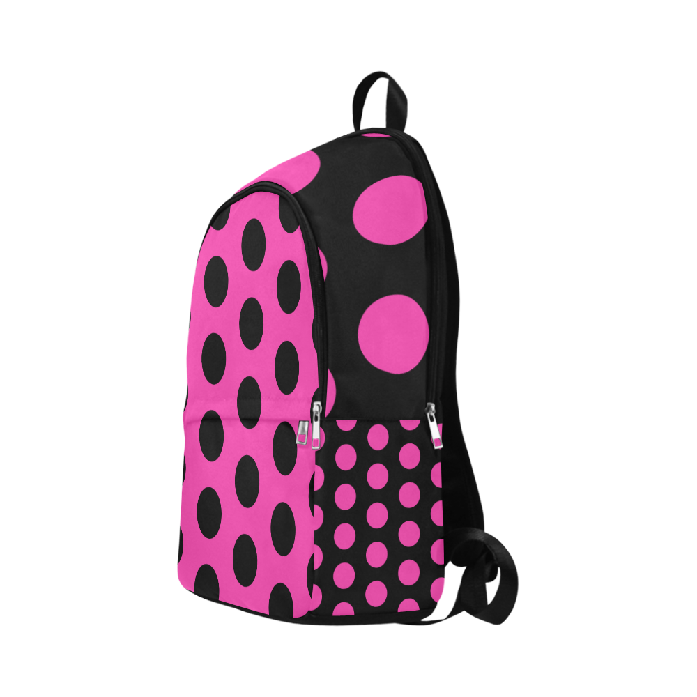 Reverse Colors Polka Dot Pattern Fabric Backpack for Adult (Model 1659)